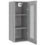 vidaXL Armoire murale suspendue Sonoma gris 34 5x34x90 cm