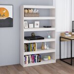 vidaXL Bibliothèque/Séparateur de pièce Blanc 100x30x167 5 cm Pin