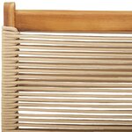 vidaXL Chaises de jardin lot de 2 beige bois d'acacia et polypropylène