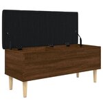vidaXL Banc de rangement chêne marron 102x42x46 cm bois d'ingénierie