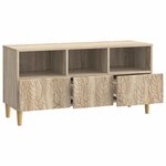 vidaXL Meuble TV 102 x 34 5 x 50 cm Chêne Sonoma Bois d'ingénierie
