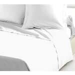 Drap Plat 100  coton 180 x 290 cm blanc