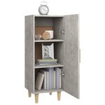 vidaXL Buffet Gris béton 34 5x34x90 cm Bois d'ingénierie