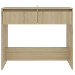 vidaXL Table console Chêne Sonoma 89x41x76 5 cm Acier