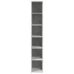vidaXL Buffet haut gris béton 30x41x185 cm bois d'ingénierie