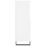 vidaXL Buffet haut Blanc 60x36x110 cm Bois d'ingénierie