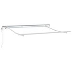 vidaXL Auvent Rétractable Automatique Rouge et Blanc 350x200 cm