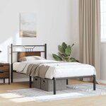 vidaXL Cadre de lit sans matelas chêne marron 75x190cm bois ingénierie