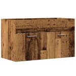 vidaXL Armoire lavabo de salle de bain vieux bois bois d'ingénierie
