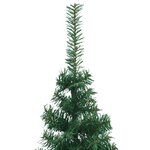 vidaXL Sapin de Noël artificiel d'angle Vert 240 cm PVC