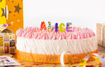 Bougies d'anniversaire alice et alicia