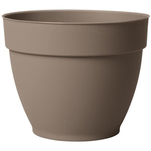 DEROMA Pot de fleurs Ninfea R camel a réserve d'eau - Coloris taupe - 34cm
