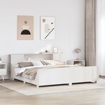 vidaXL Cadre de lit sans matelas blanc 180x200 cm bois massif de pin