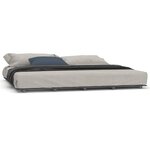 vidaXL Cadre de lit sans matelas gris 200x200 cm bois massif de pin