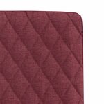 vidaXL Chaises à manger lot de 4 rouge bordeaux tissu
