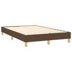 vidaXL Sommier à lattes de lit matelas et LED Marron foncé 120x200 cm