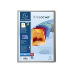 Protège document personnalisable PP Kreacover 40 vues assortis EXACOMPTA