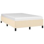 vidaXL Cadre de lit sans matelas crème 120x200 cm tissu