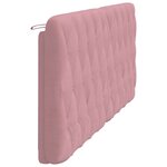 vidaXL Coussin de tête de lit rose 200 cm velours