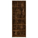 vidaXL Buffet haut chêne fumé 70x41x185 cm bois d'ingénierie
