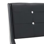 vidaXL Cadre de lit sans matelas noir similicuir 90x200 cm