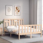 vidaXL Cadre de lit sans matelas 140x200 cm bois massif de pin