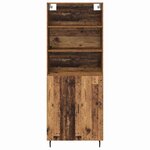 vidaXL Haut Armoire Bois Ancien 69 5 x 34 x 180 cm