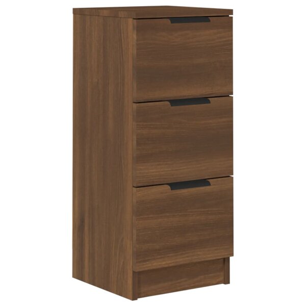 vidaXL Buffet Chêne marron 30x30x70 cm Bois d'ingénierie
