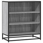 vidaXL Buffet sonoma gris 68x35x76 cm bois d'ingénierie et métal