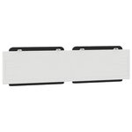 vidaXL Coussin de tête de lit Zadar noir et blanc 200 cm similicuir