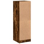 vidaXL Buffet avec portes en verre chêne fumé 35x37x109 cm