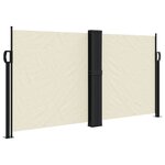 vidaXL Auvent latéral rétractable crème 120x1000 cm