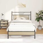vidaXL Cadre de lit sans matelas chêne sonoma 100x200 cm