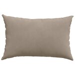 vidaXL Coussins de canapé 2 Pièces Taupe 60 x 40 cm tissu