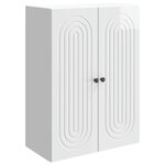 vidaXL Armoire Murale Blanc brillant 66 x 34 5 x 90 cm