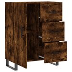 vidaXL Buffet chêne fumé 69 5x34x90 cm bois d'ingénierie