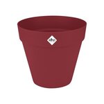 Pot de fleur Loft Urban Rond avec roues - Rouge Ø 38.5 x hauteur 35 cm - Extérieur 100 recyclé