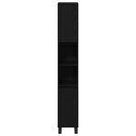 vidaXL Ensemble de mobilier de salle de bain 3 Pièces Chêne noir