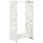 vidaXL Portant de bois chauffage blanc 40x30x80 cm