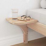 vidaXL Cadre de lit avec tables de chevet Marron Marron