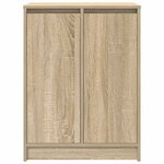 vidaXL Armoire à chaussures chêne sonoma 57x34x76 cm bois d'ingénierie