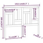 vidaXL Tête de lit Blanc 155 5x4x100 cm Bois massif de pin