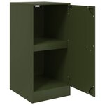 vidaXL Buffet vert olive 34 5x39x73 cm acier