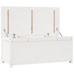vidaXL Boîte de rangement Blanc 110x50x45 5 cm Bois massif de pin