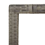 vidaXL Ensemble à manger de jardin 9 Pièces avec coussins Gris