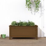vidaXL Jardinière marron miel 82 5x40x39 cm bois massif de pin
