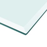 vidaXL Dessus de table rectangulaire en verre trempé 1000 x 620 mm