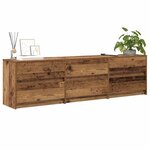 vidaXL Unites TV 2 Pièces Bois Ancien 180 x 34 x 50 cm Bois d'ingénierie