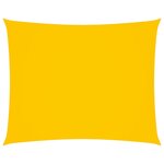 vidaXL Voile de parasol Tissu Oxford rectangulaire 2x3 5 m Jaune