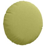 vidaXL Coussins de siège 2 Pièces Vert clair Ø30 x 13 cm tissu